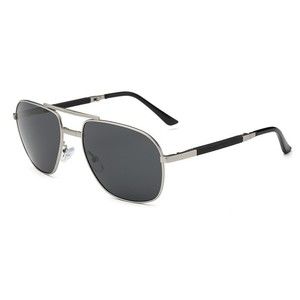 Trifold Aviator Sunglasses (Silver)